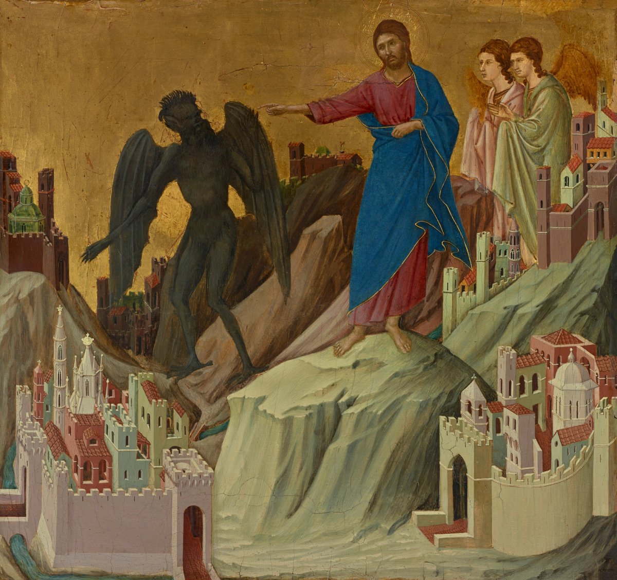 Duccio di Buoninsegna, The Temptation of Christ on the Mountain, on show at Siena: The Rise of Painting, 1300-50, Metropolitan Museum of Art, New York
Courtesy of the Metropolitan Museum of Art