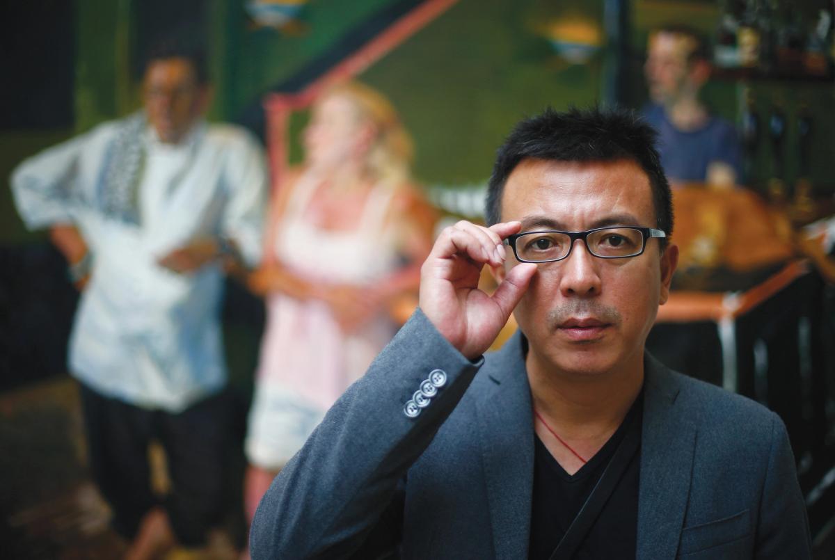 Having started at Beijing’s Central Academy of Fine Art aged 17, Liu Xiaodong is now a professor Courtesy of the artist