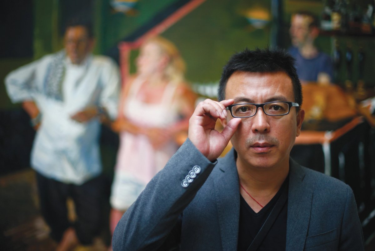 Having started at Beijing’s Central Academy of Fine Art aged 17, Liu Xiaodong is now a professor Courtesy of the artist