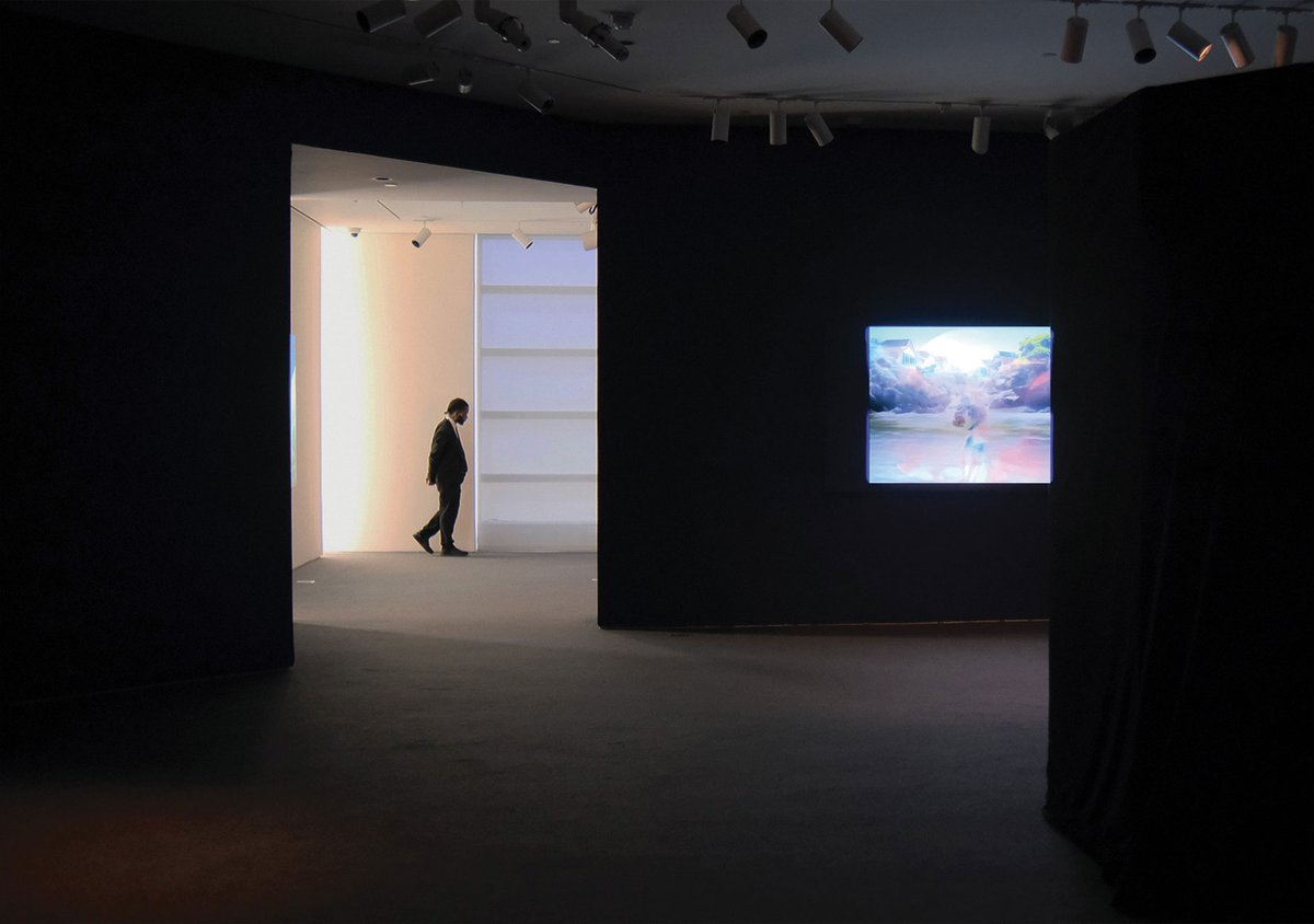 The semi-autonomous artist Botto has generated some $6m in revenue since 2021 by auctioning one selected image a month, holding an exhibition and sale at Sotheby’s New York and an exhibition and auction in February with the gallery Verse © The artist. Photograph: courtesy Sotheby’s