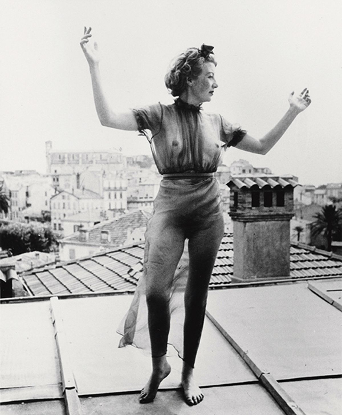 Free spirit: Eileen Agar dancing on a roof outside Mougins, France, in 1937
Courtesy the Estate of Eileen Agar