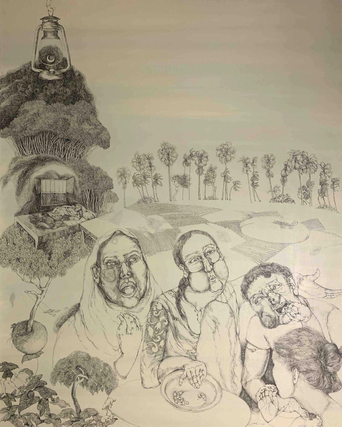 Soma Surovi Jannat's In a Timeless Sweet Land (2023) Collection of the artist. © Soma Surovi Jannat