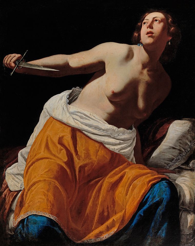 Lucretia, by the female Italian Baroque painter Artemisia Gentileschi Courtesy of Dorotheum