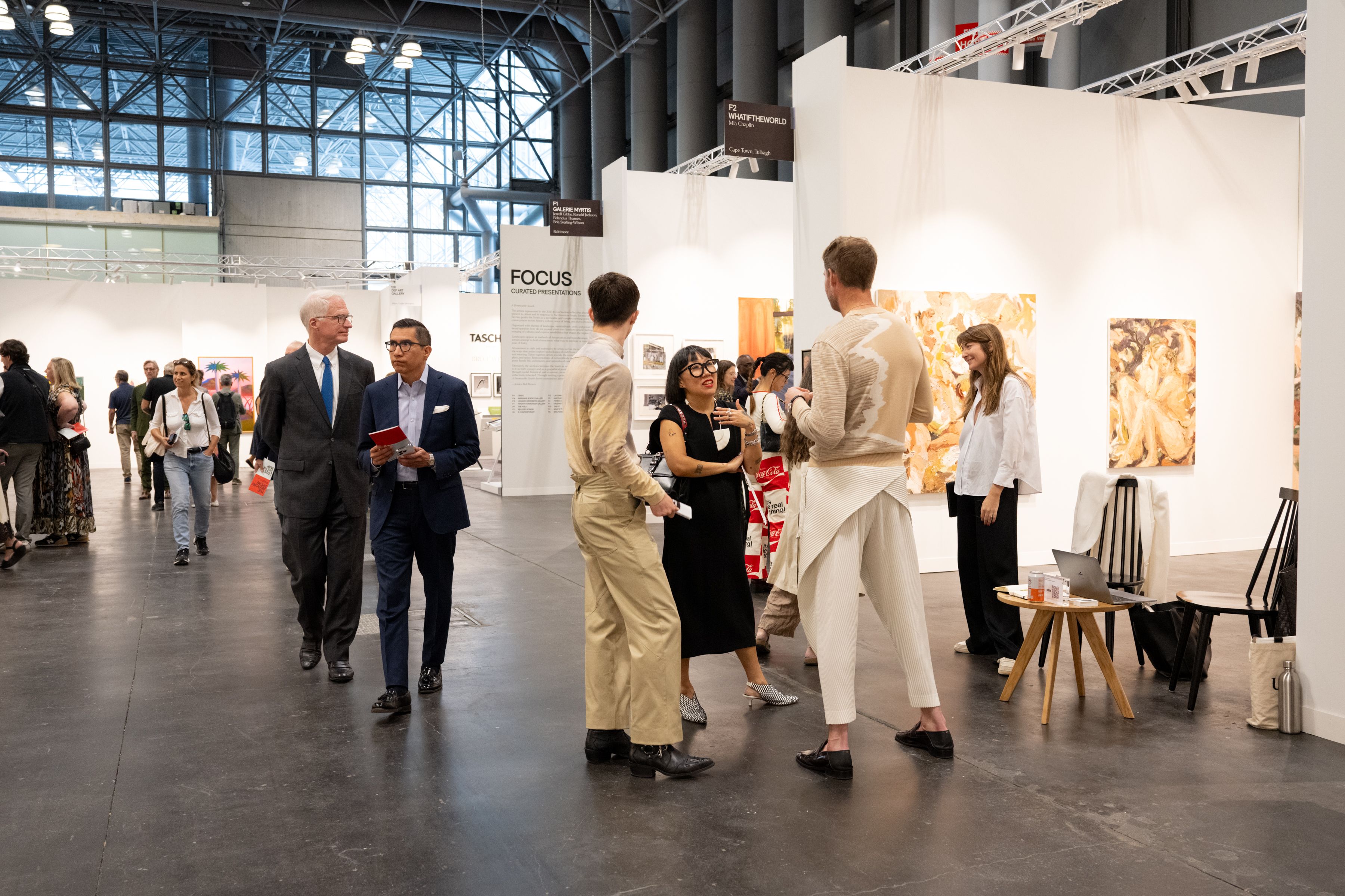 Visitors at the 2025 edition of The Armory Show at the Javits Center Photo by Casey Kelbaugh. Courtesy of The ArmoryShow and CKA.