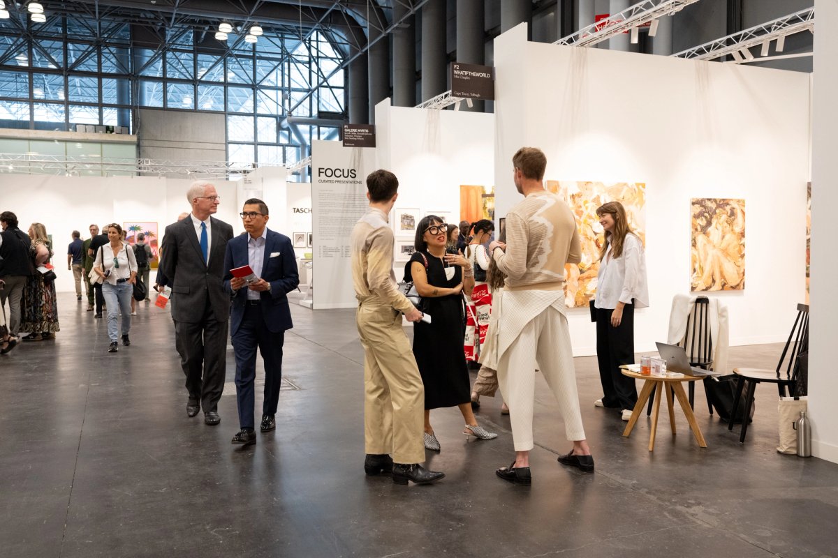 Visitors at the 2025 edition of The Armory Show at the Javits Center Photo by Casey Kelbaugh. Courtesy of The ArmoryShow and CKA.