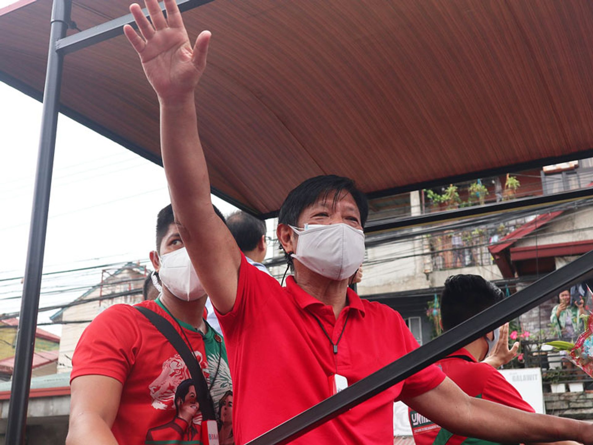 Ferdinand "Bongbong" Marcos on the campaign trail earlier this year Courtesy of Patrickroque