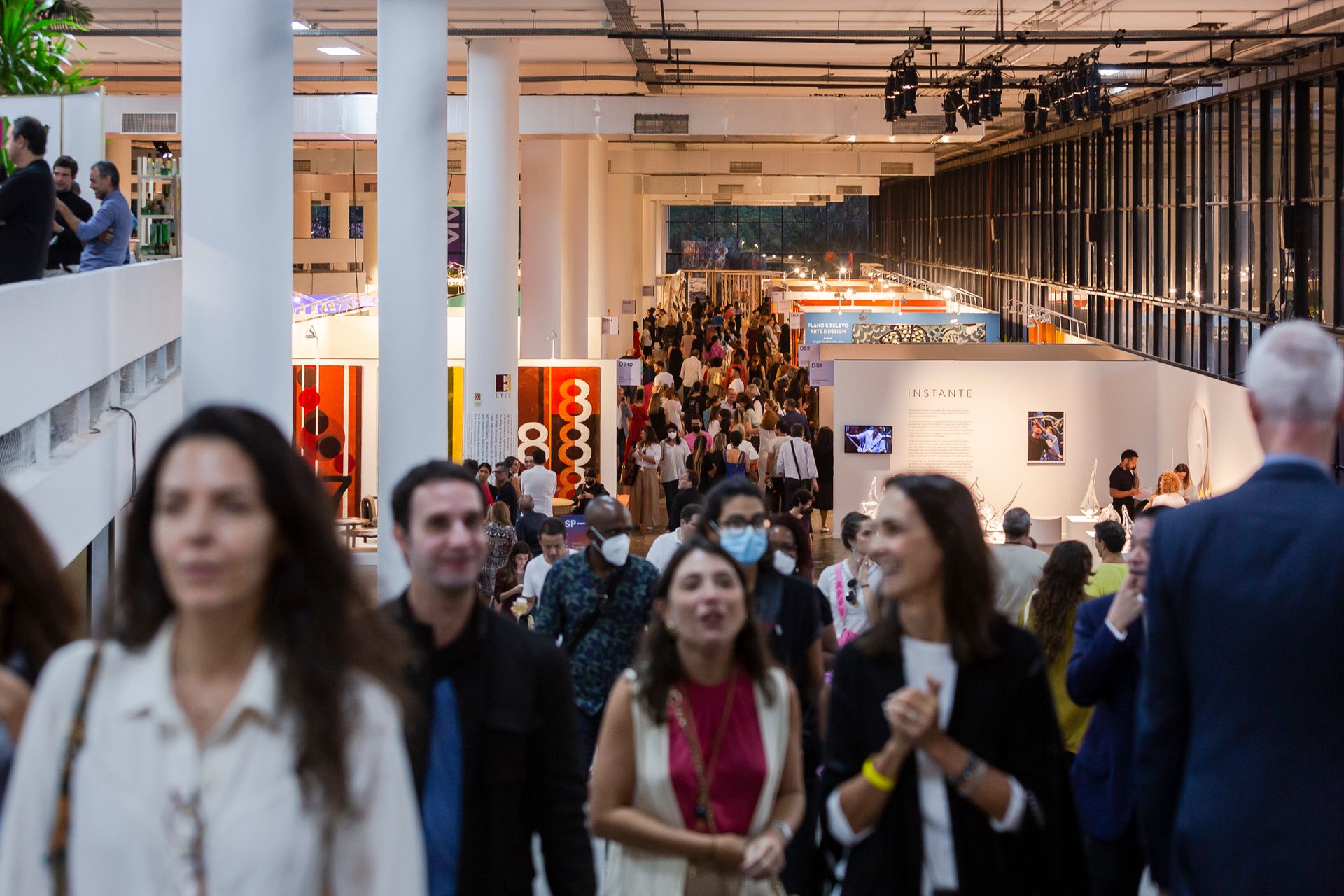 Visitors to the 2022 edition of the SP-Arte fair in São Paulo Photo courtesy SP-Arte