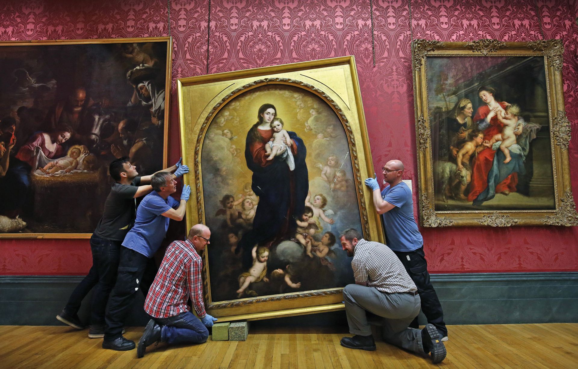 Murillo’s restored Virgin and Child in Glory (1673) is installed in the Walker Art Gallery, Liverpool Gareth Jones