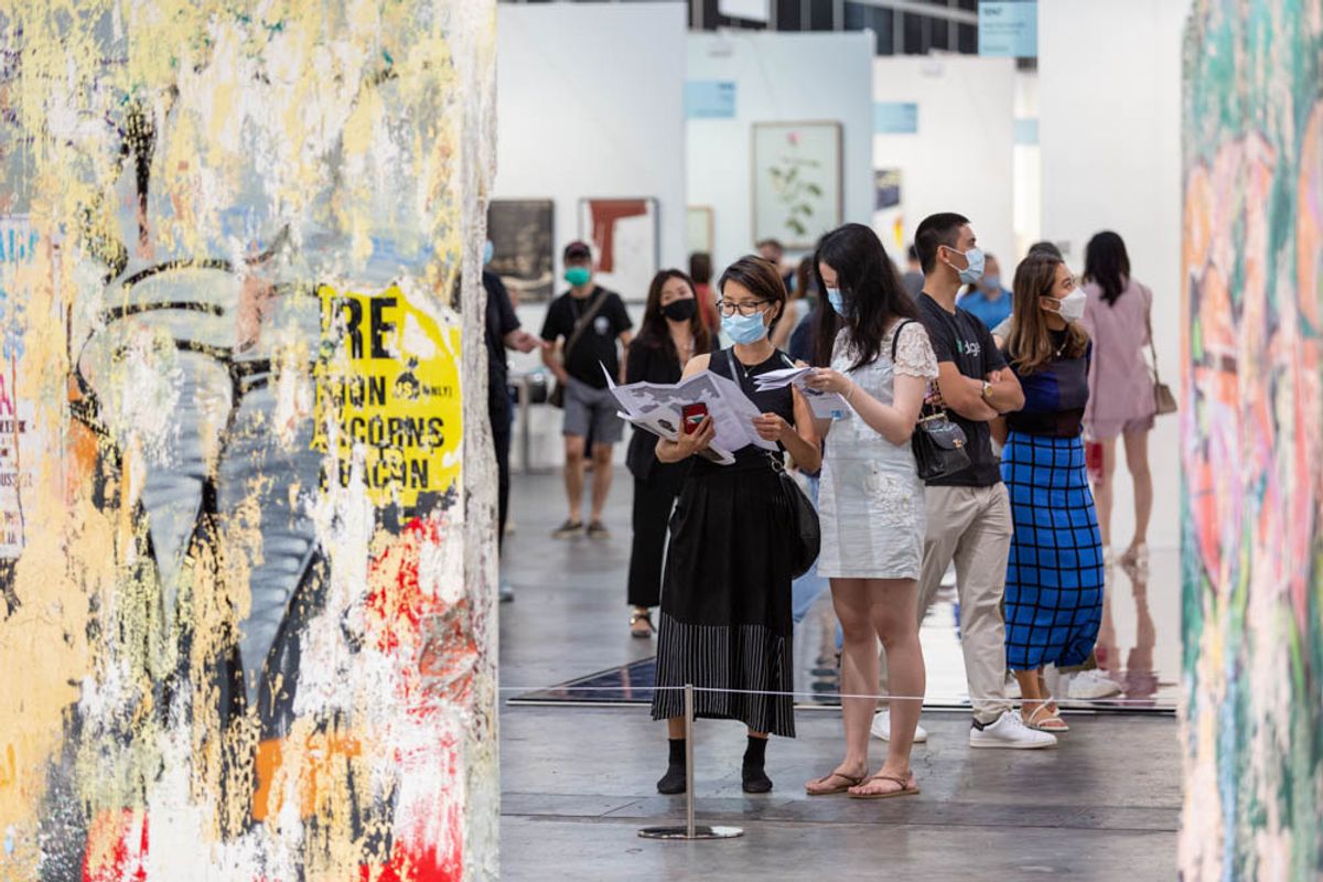 Last year’s Hong Kong fair featured 55 “ghost booths” staffed by local employees; this year there are 74 © Art Basel
