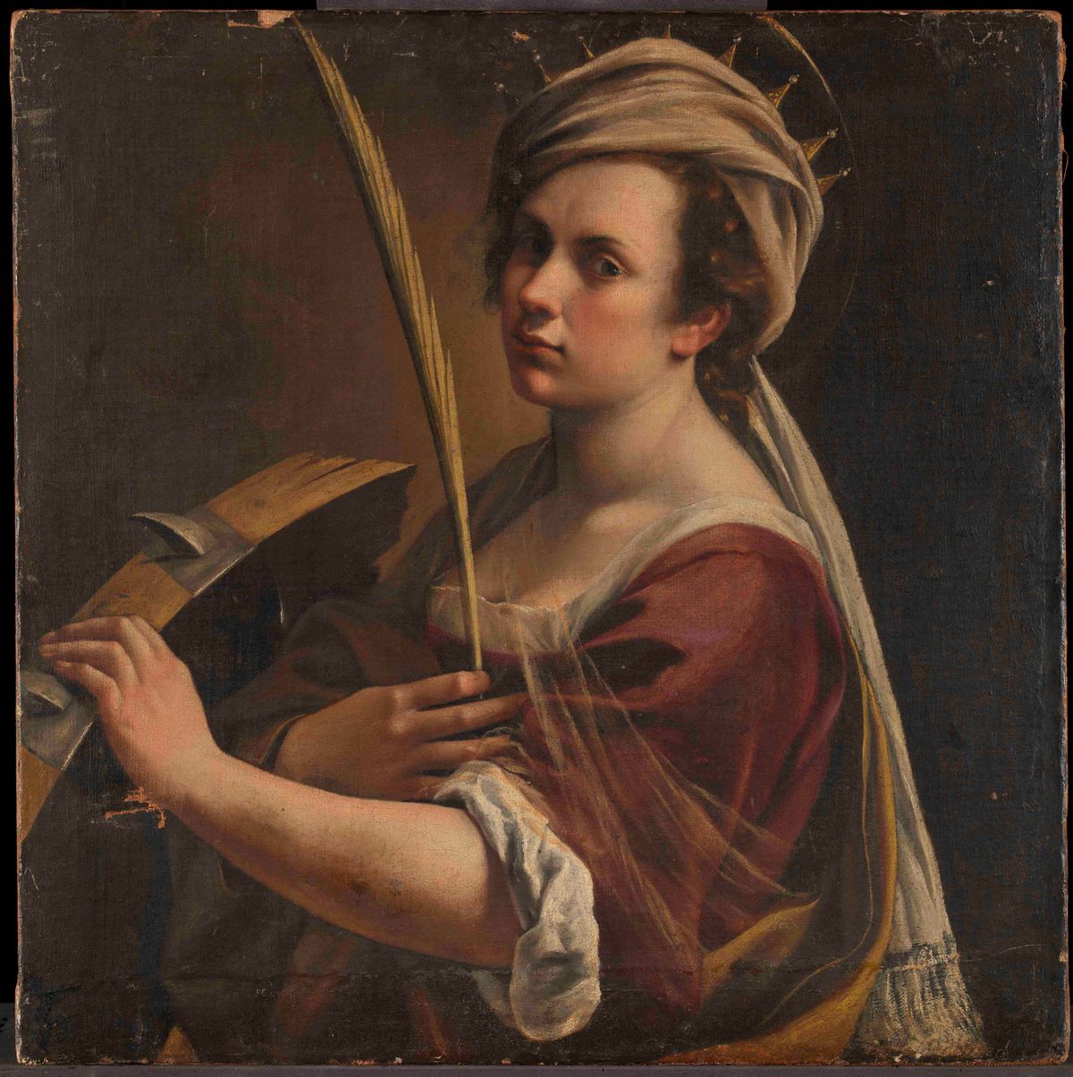 Artemisia Gentileschi's Self-portrait as Saint Catherine of Alexandria (around 1615-17) National Gallery
