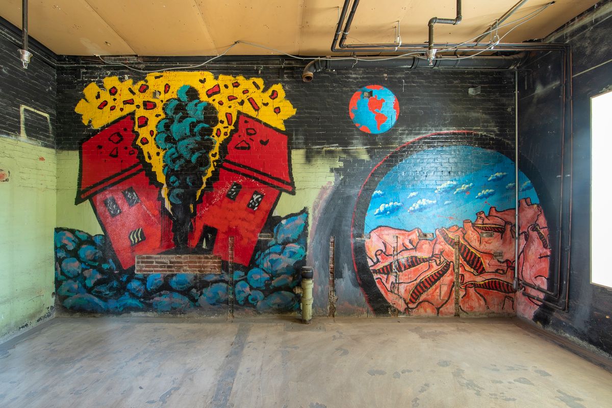 David Wojnarowicz, 'The Missing Children Show' Mural, 1985. Photographer: Mindy Best. © Estate of David Wojnarowicz. Courtesy of the Estate of David Wojnarowicz and PPOW, New York

