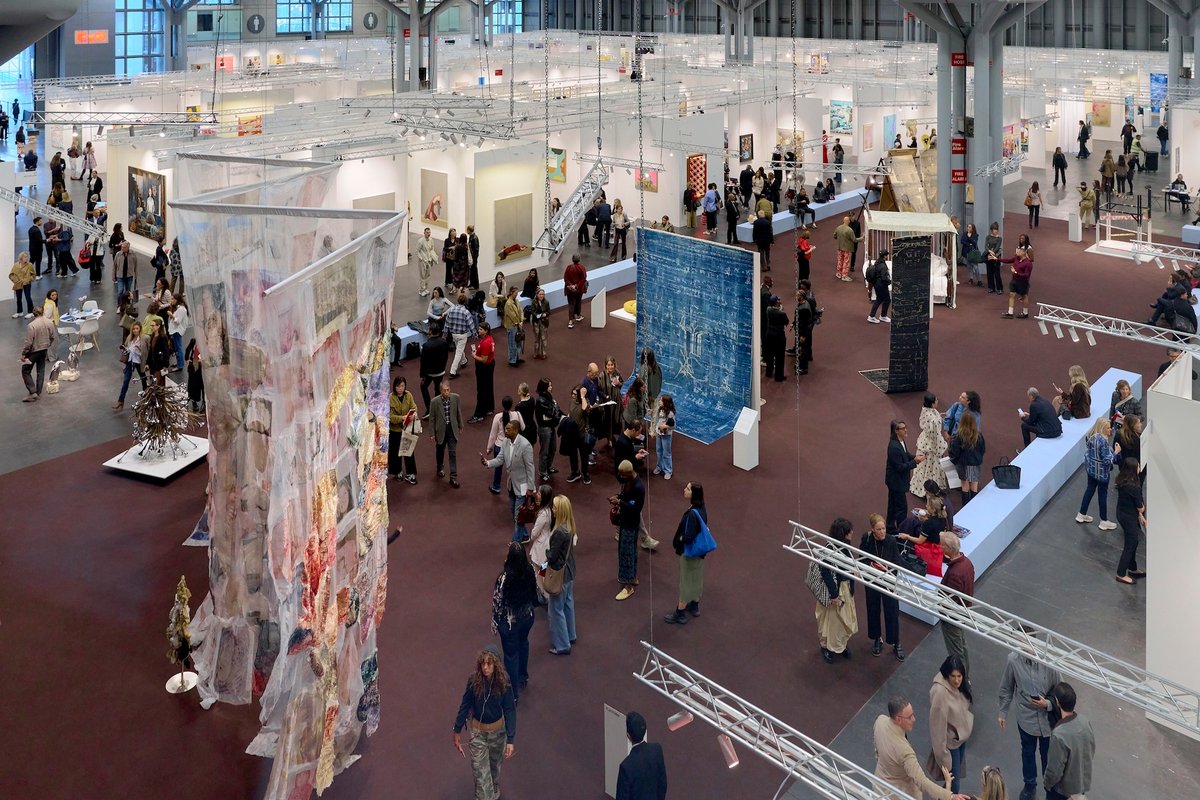 A view of the 2026 edition of The Amory Show at the Javits Center in New York. Photo by Kunning Huang, Courtesy of The Armory Show 2026