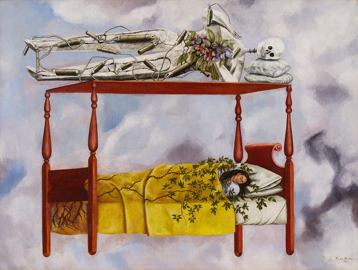 Frida Kahlo, El Sueño (La Cama), 1940, is estimated between $40m to $60m at Sotheby's 

Courtesy of Sotheby's
