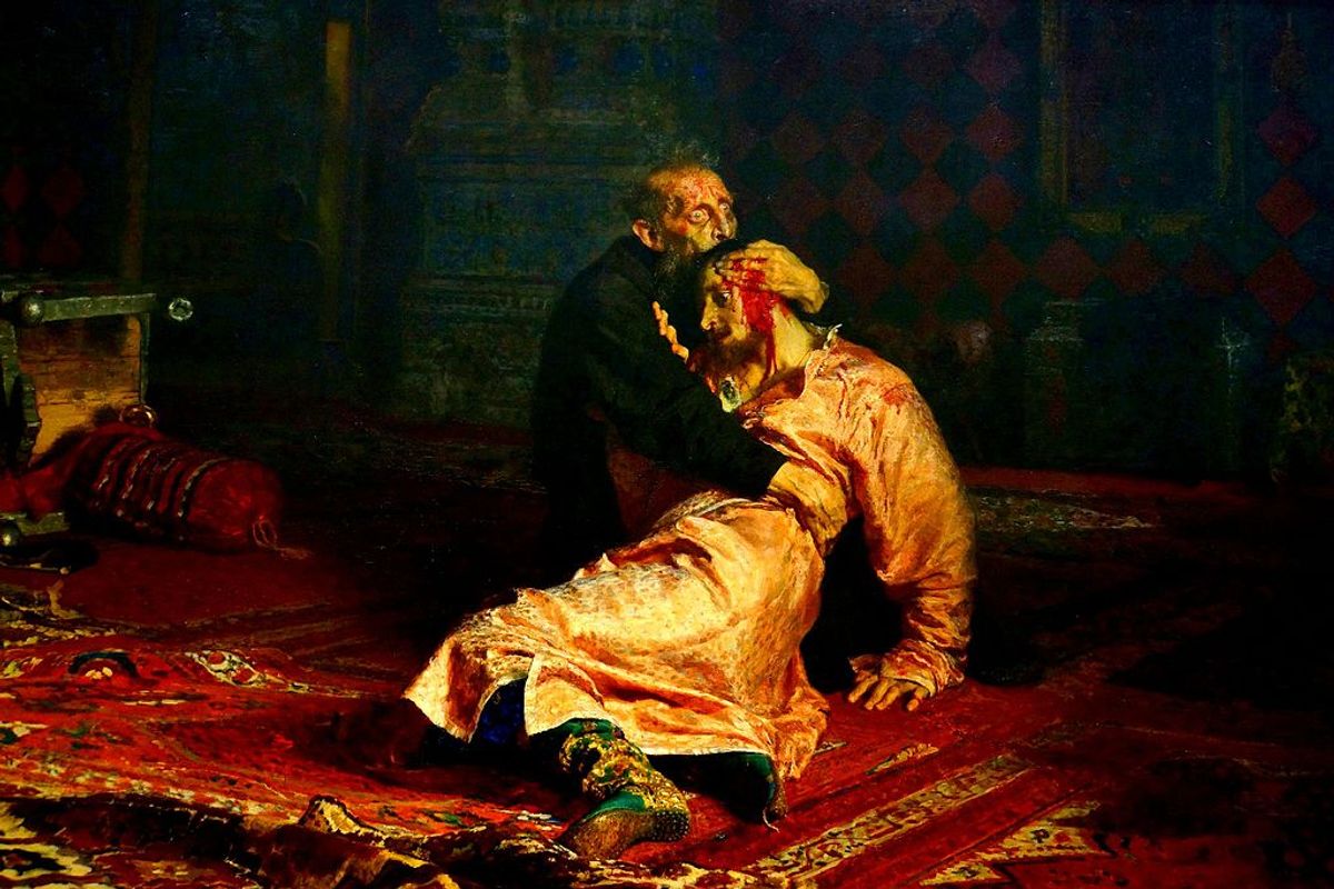 Ivan the Terrible and His Son Ivan (1581) Wikimedia Commons