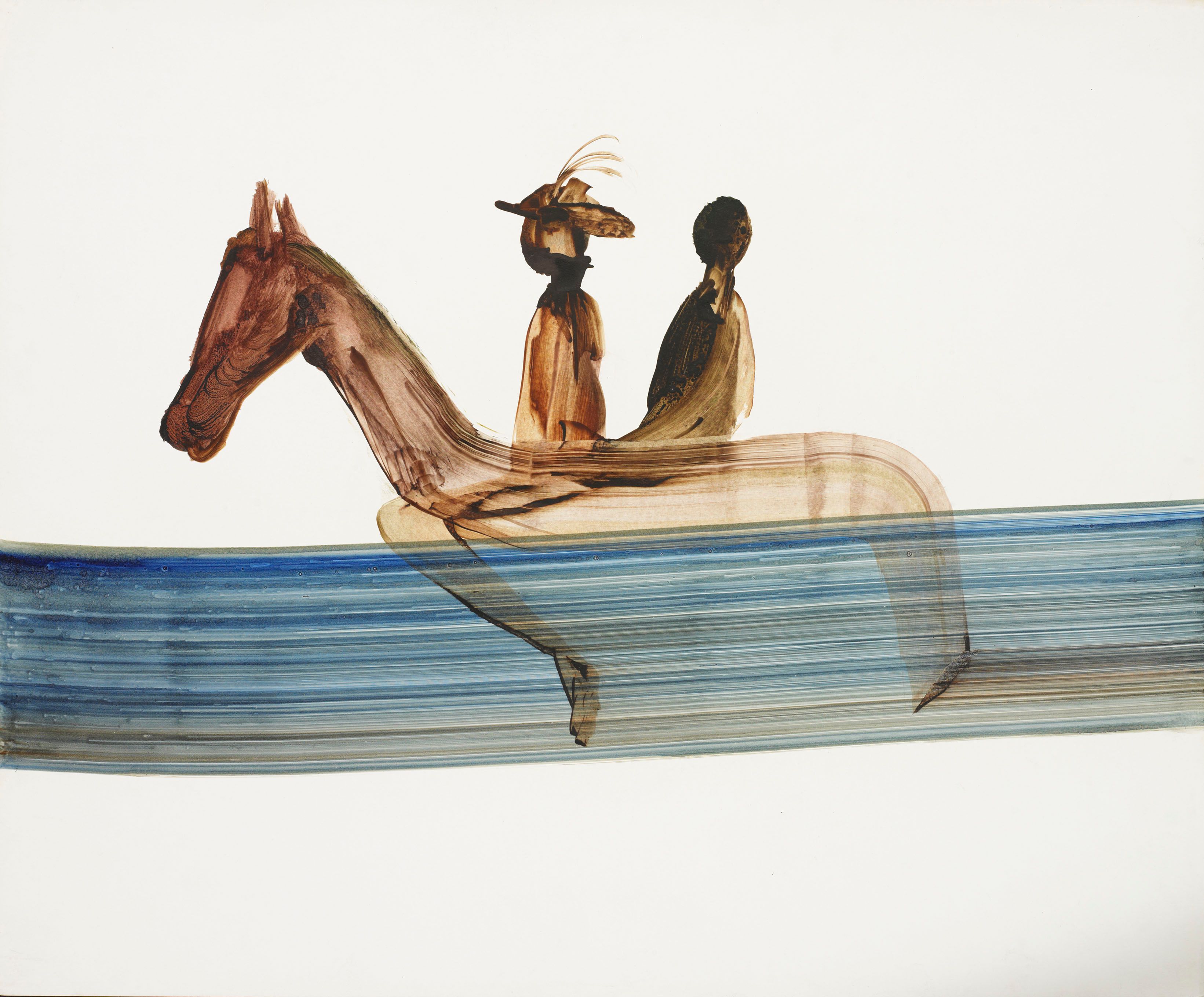 Gallipoli Soldiers on Horseback (around 1961) by Sidney Nolan, AUS$10,000-$15,000 Courtesy of Bonhams