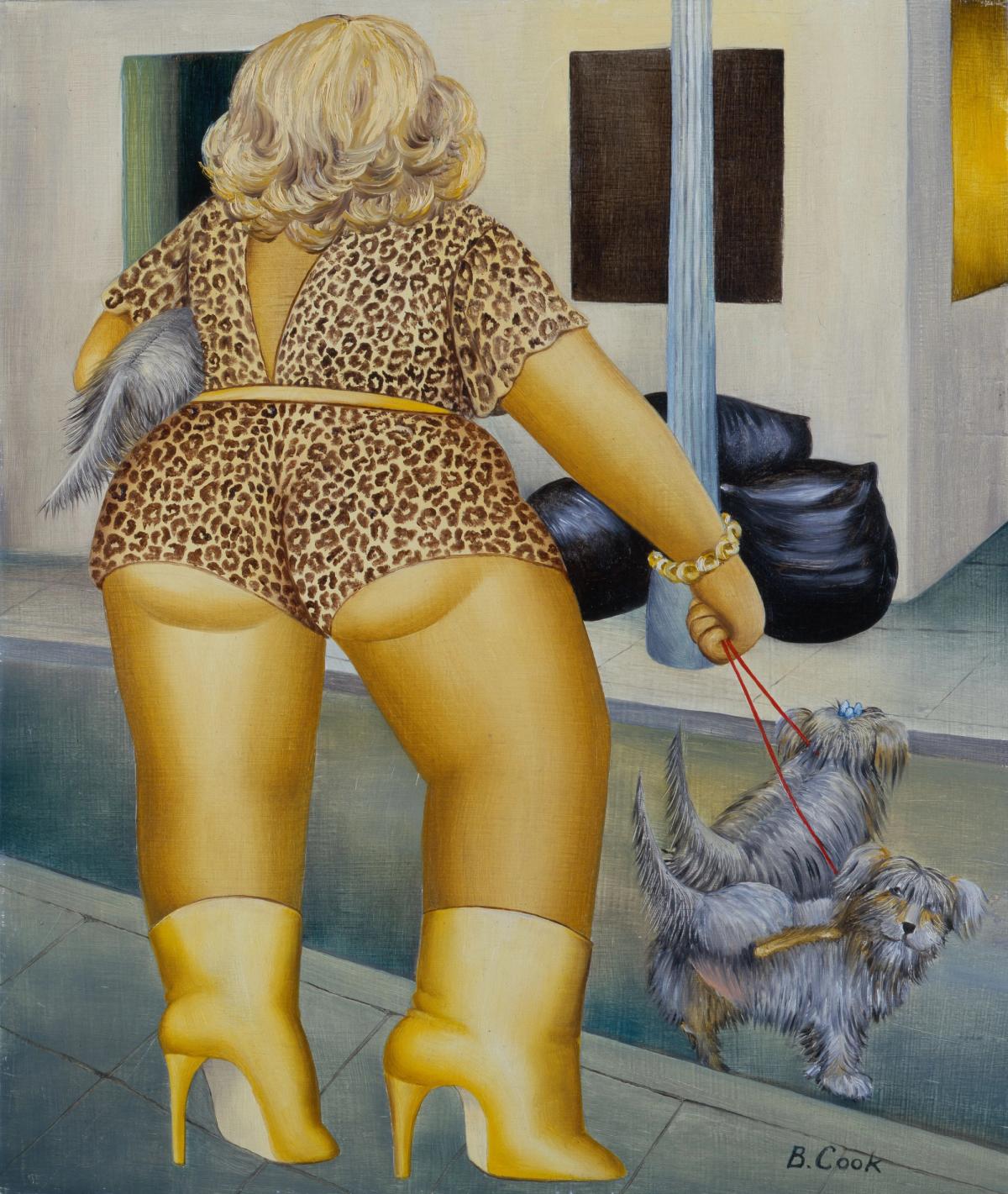 Beryl Cook, Lady of Marseille (around 1990)
Image courtesy ofourberylcook.com
Photo: John Cook, 2023