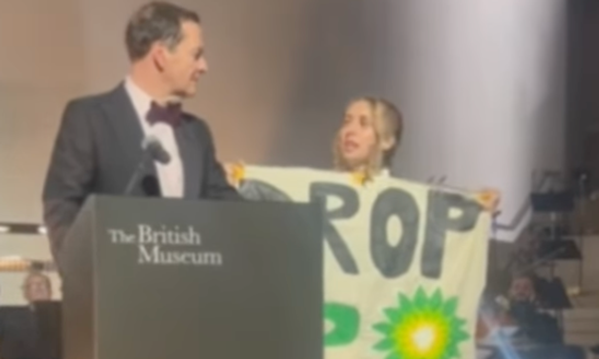 British Museum ball disrupted by climate protestor demanding end to BP sponsorship