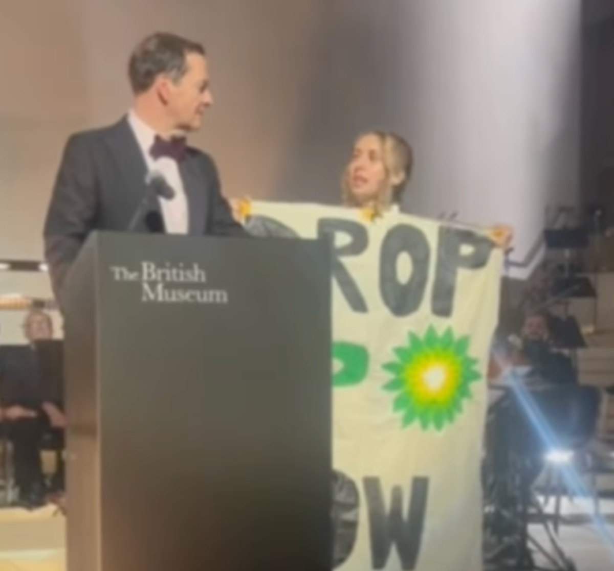 Osborne responded to the protest by saying “it is great to live in a democracy”
Energy Embargo for Palestine via Instagram