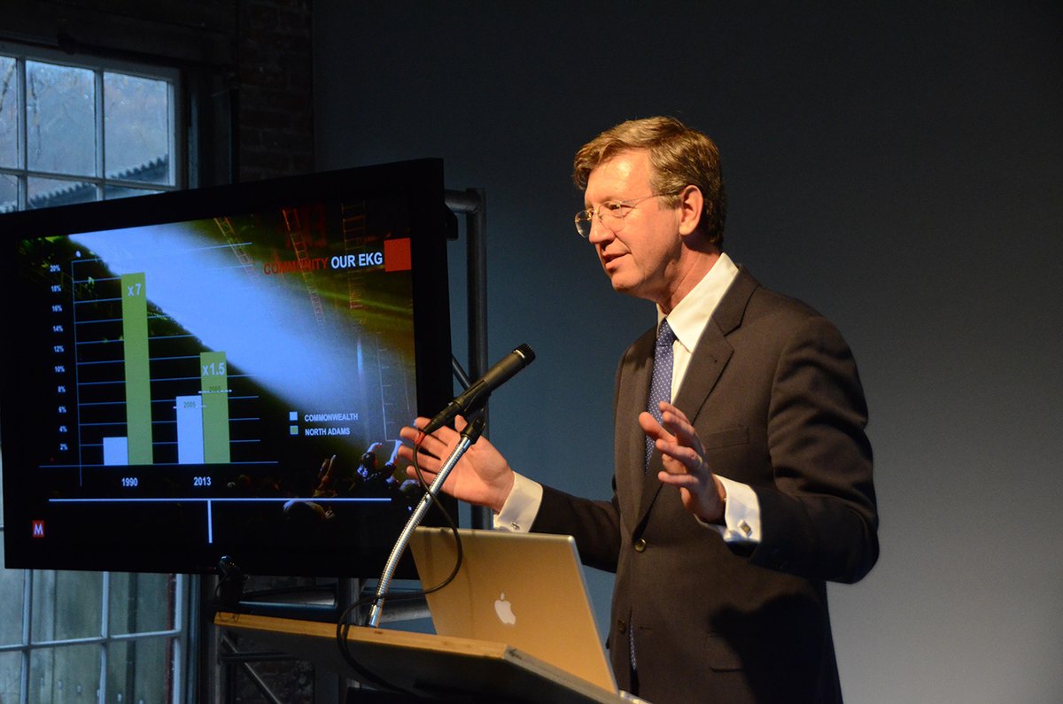 Joseph Thompson, director of the Massachusetts Museum of Contemporary Art in North Adams AP Photo/The Berkshire Eagle, Gillian Jones