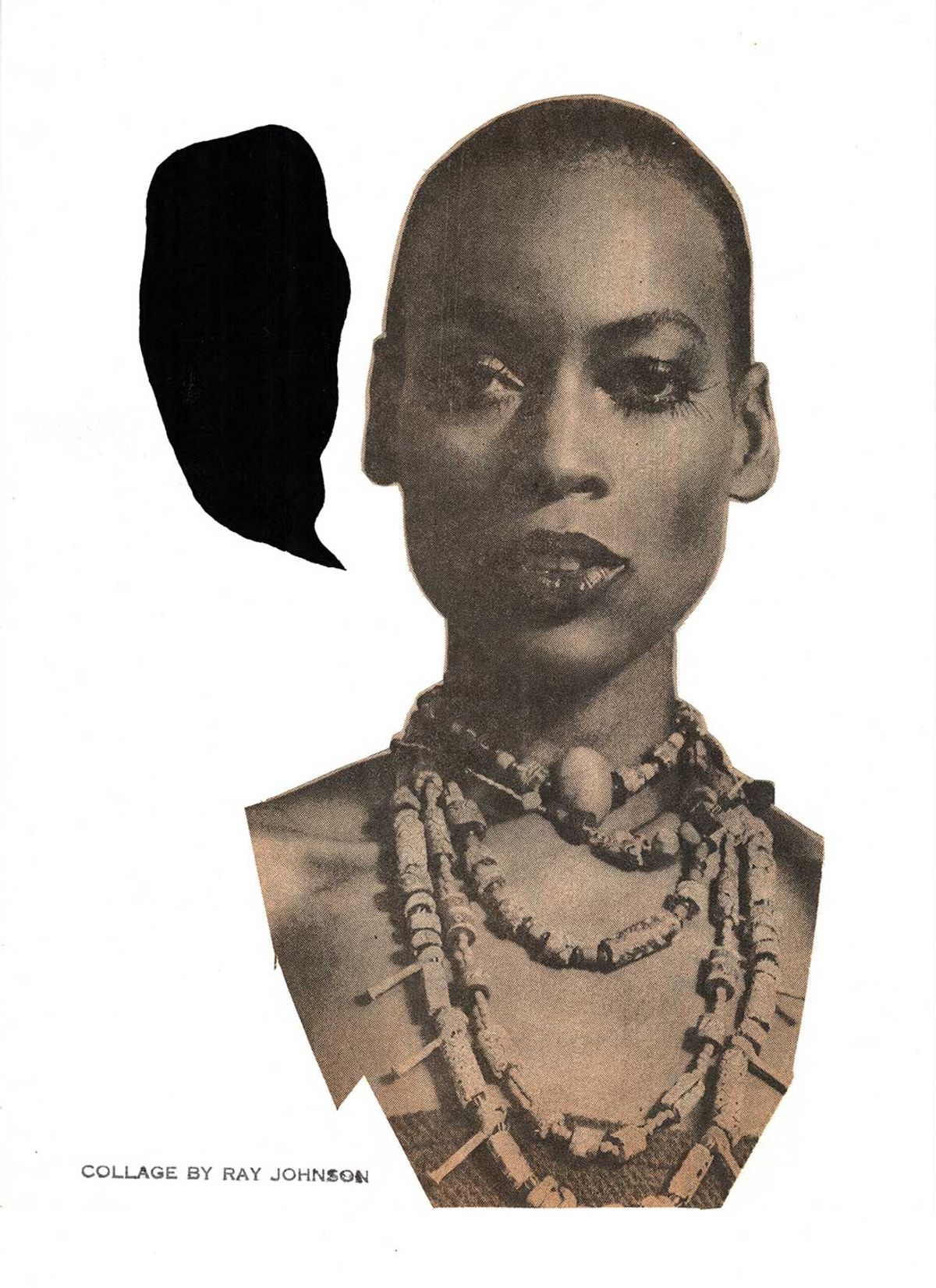 Ray Johnson’s Naomi Sims (around 1971). The artist had two solo shows in 1971-72 at Richard Feigen’s SoHo gallery, where Michael Findlay cut his teeth
© Ray Johnson Estate