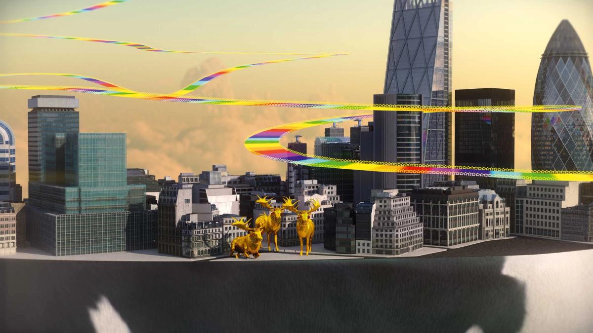 Riding the tech wave: still from Mothership (2013) by Jonathan Monaghan, on show with Morrow Collective at Art Dubai Digital
Courtesy Bitforms Gallery