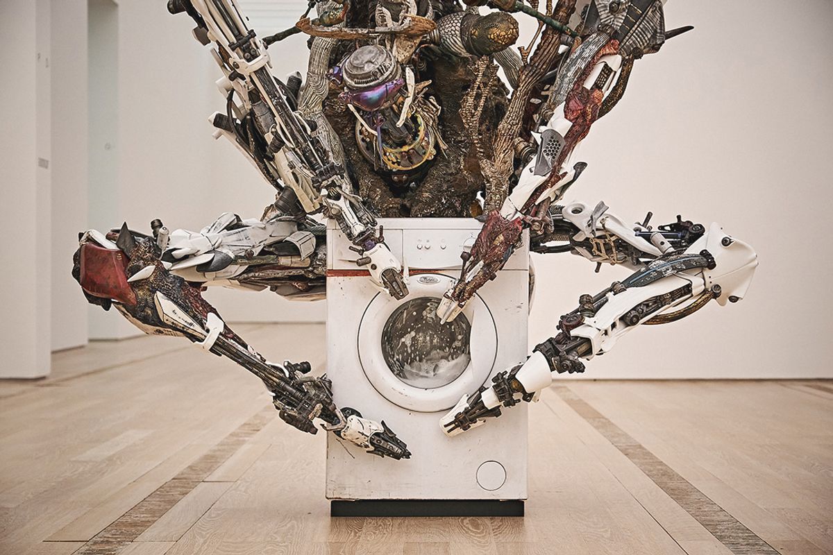 The End of Imagination VI (2024) is one of a series of large-scale installations by Adrián Villar Rojas on show at Art SonjeCenter

Photo: Jörg Baumann, © Adrián Villar Rojas/Jörg Baumann


