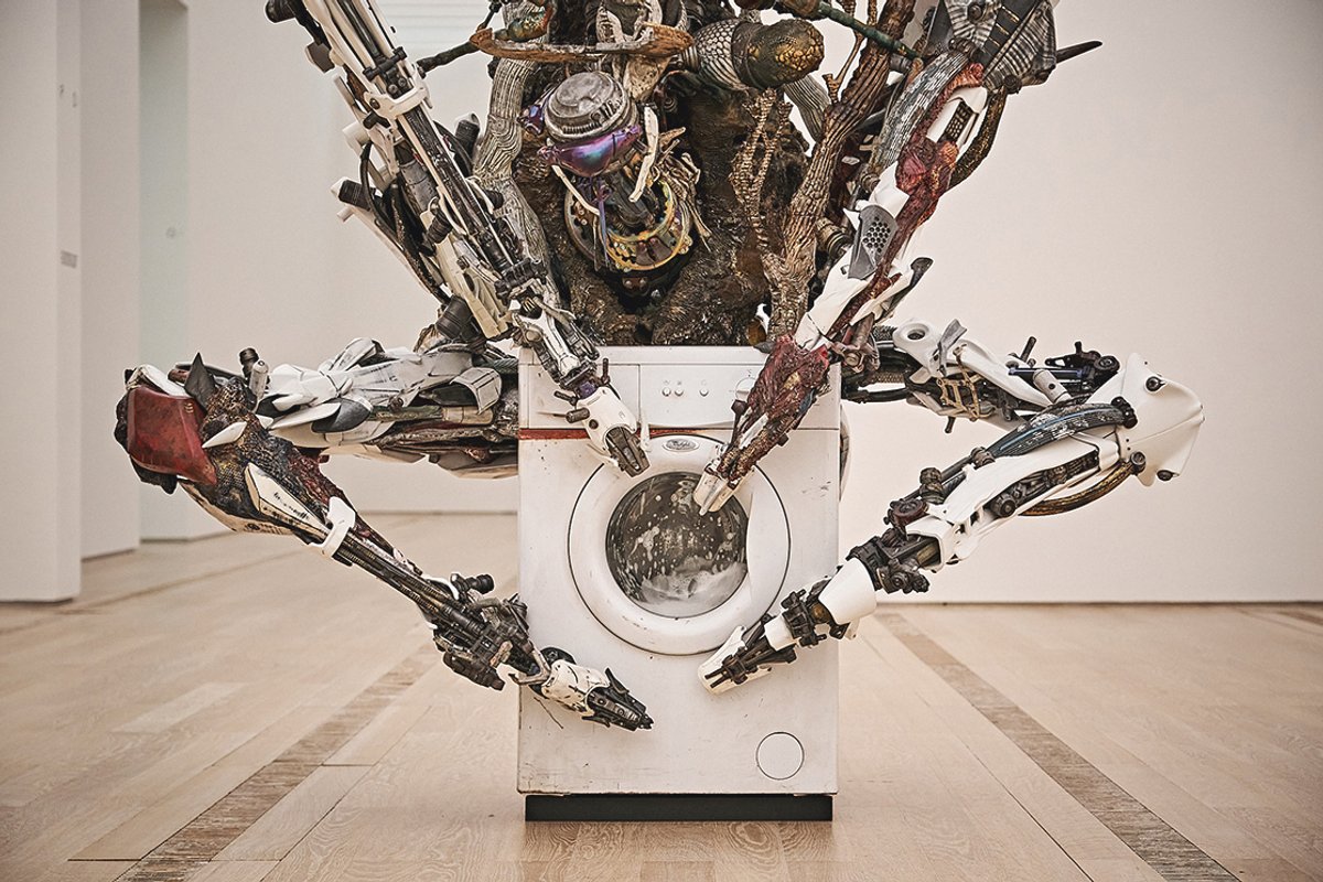 The End of Imagination VI (2024) is one of a series of large-scale installations by Adrián Villar Rojas on show at Art SonjeCenter
Photo: Jörg Baumann, © Adrián Villar Rojas/Jörg Baumann