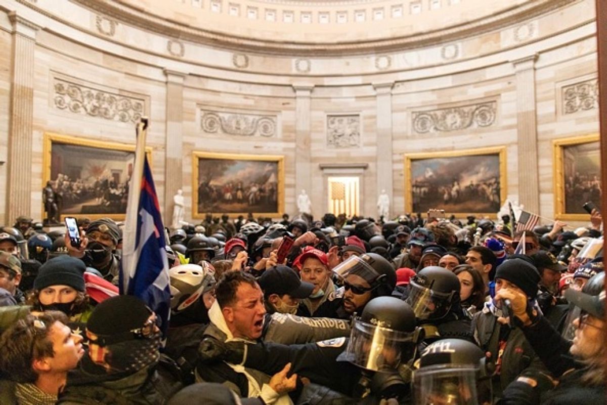 Pro-Trump rioters stormed the US Capitol as lawmakers were set to sign off Wednesday on President-elect Joe Biden's electoral victory Photo: Mostafa Bassim/Anadolu Agency via Getty Images