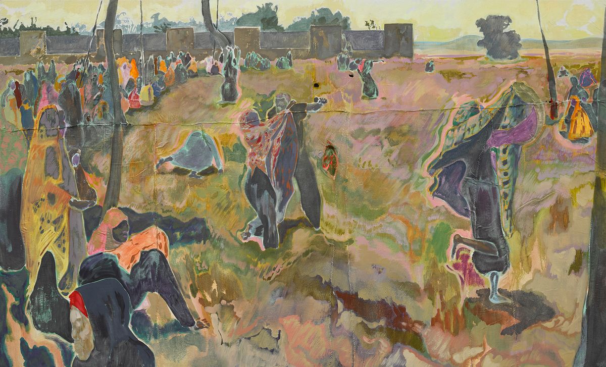 Michael Armitage's Exorcism (2017) Michael Armitage. Photo: White Cube (Ben Westoby). Courtesy of the Artist and the Harry and Lana David Collection