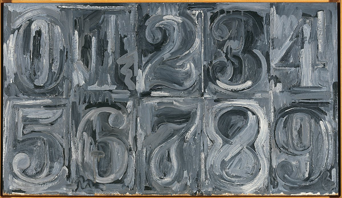 Jasper Johns, 0-9 (1959) © Jasper Johns, photo courtesy of the Margulies Collection