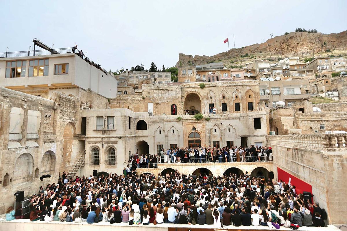The opening of the biennial in the ancient city of Mardin, southeast Turkey, where the majority of the inhabitants speak Kurdish yet the exhibition labels and curatorial statements have omitted the language

Photo: mehmetcmen@gmail.com