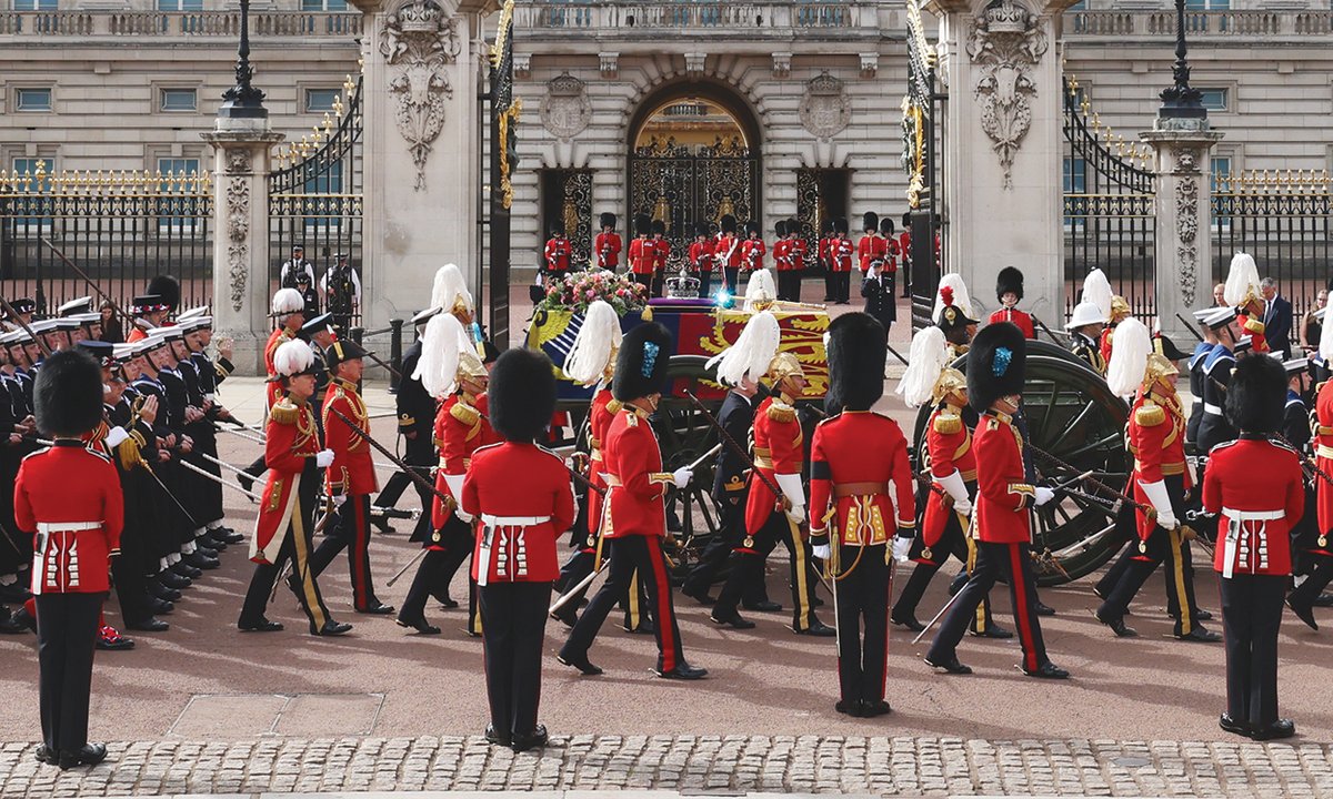 Buckingham Palace sees first new changing of the guard for King Charles  III's reign