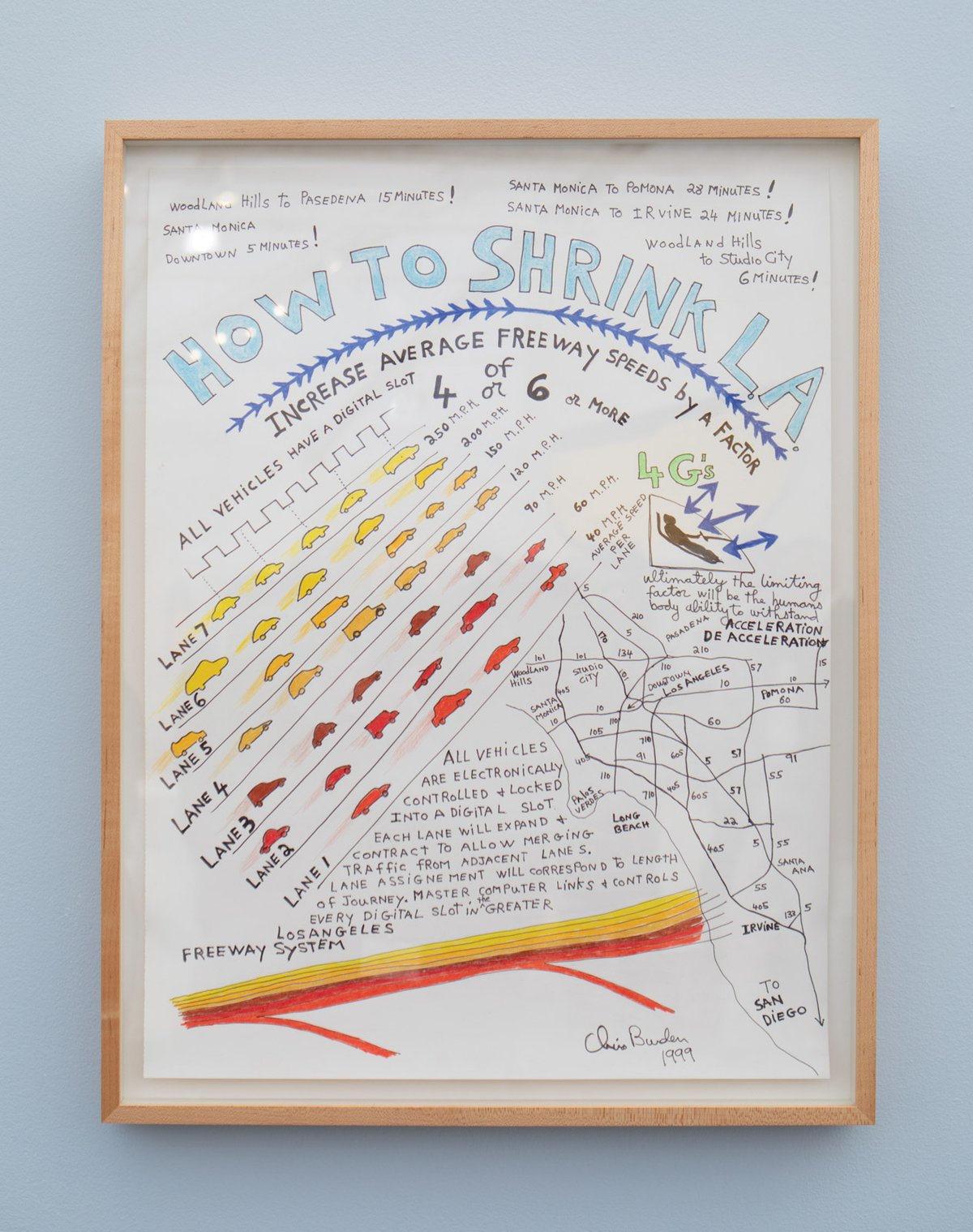 Chris Burden, How to Shrink L.A. (1999), Gagosian David Owens