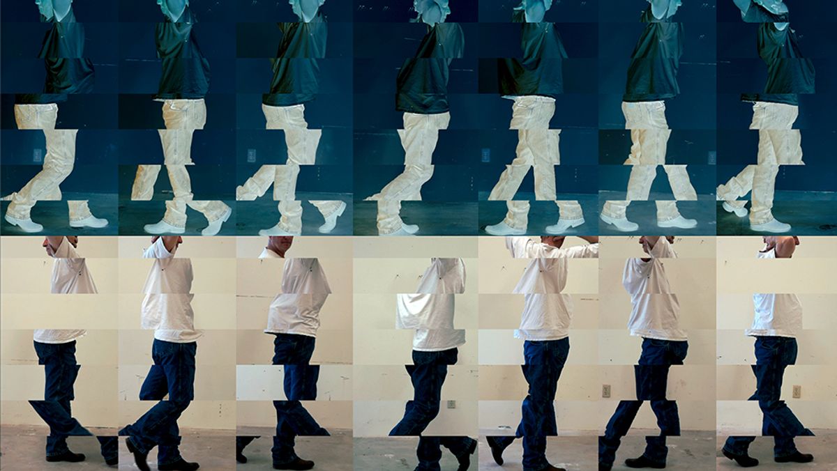 Bruce Nauman's Contrapposto Studies, i through vii from 2015-16 at MoMA PS1 © 2018 Bruce Nauman/Artists Rights Society (ARS), New York; courtesy of the artist and Sperone Westwater, New York