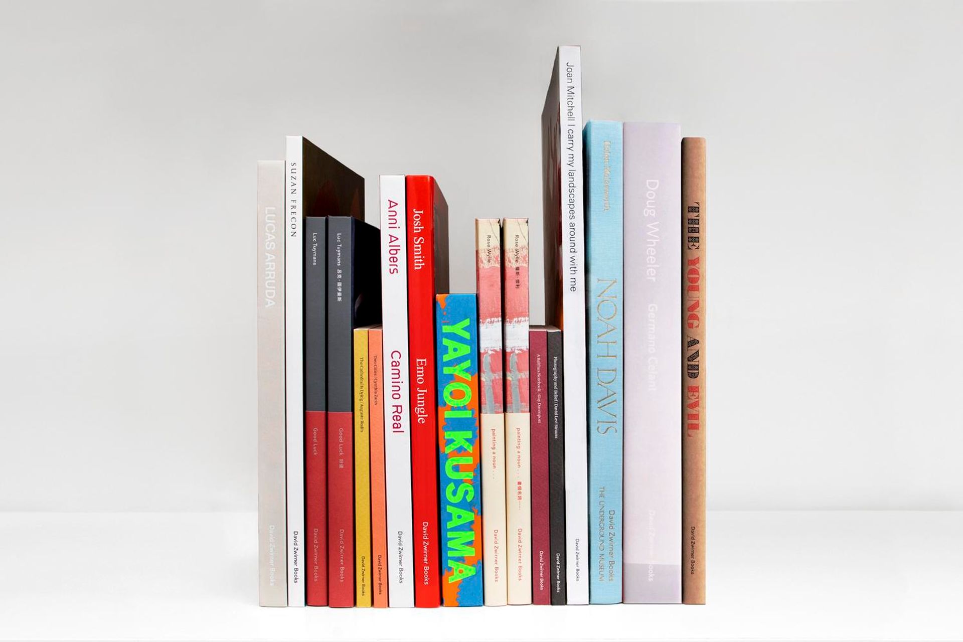 A selection of David Zwirner Books publications available to buy at the fair Courtesy of PMVABF
