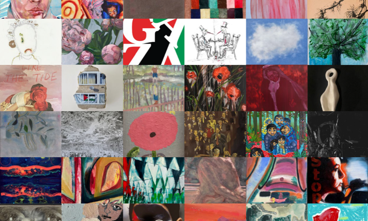 'An act of solidarity': exhibitions raising funds and awareness for Palestinians open in London