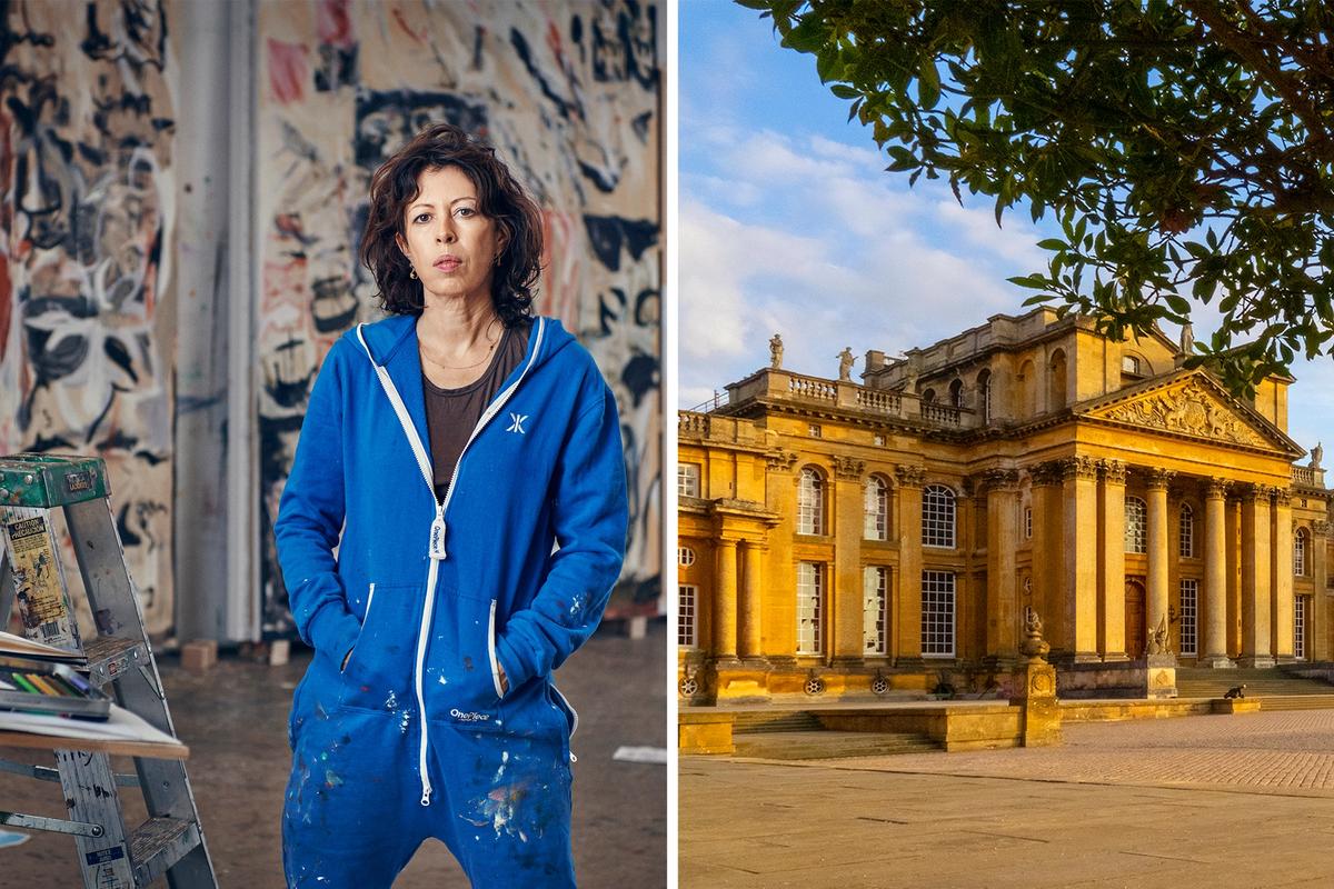 Cecily Brown (left) is the latest artist to be chosen for an exhibition at Blenheim Palace (right) Brown: Photo by Tom Lindboe, 2019. Both images courtesy of Blenheim Art Foundation