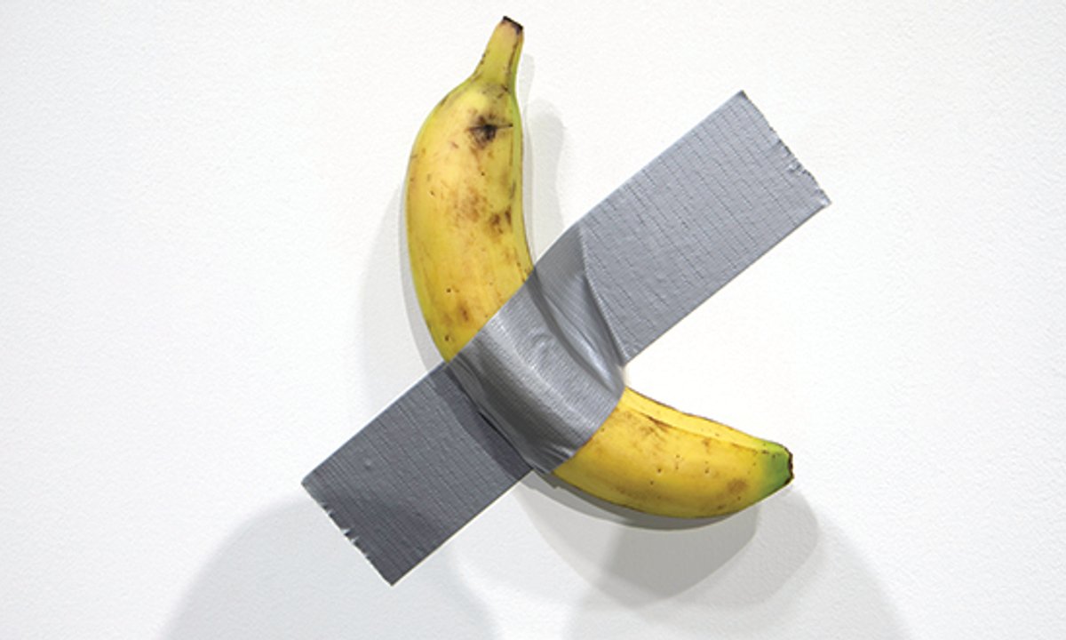 Maurizio Cattelan s Famous Duct taped Banana Could Bring More Than 1m maurizio-cattelan-s-famous-duct-taped-banana-could-bring-more-than-1m