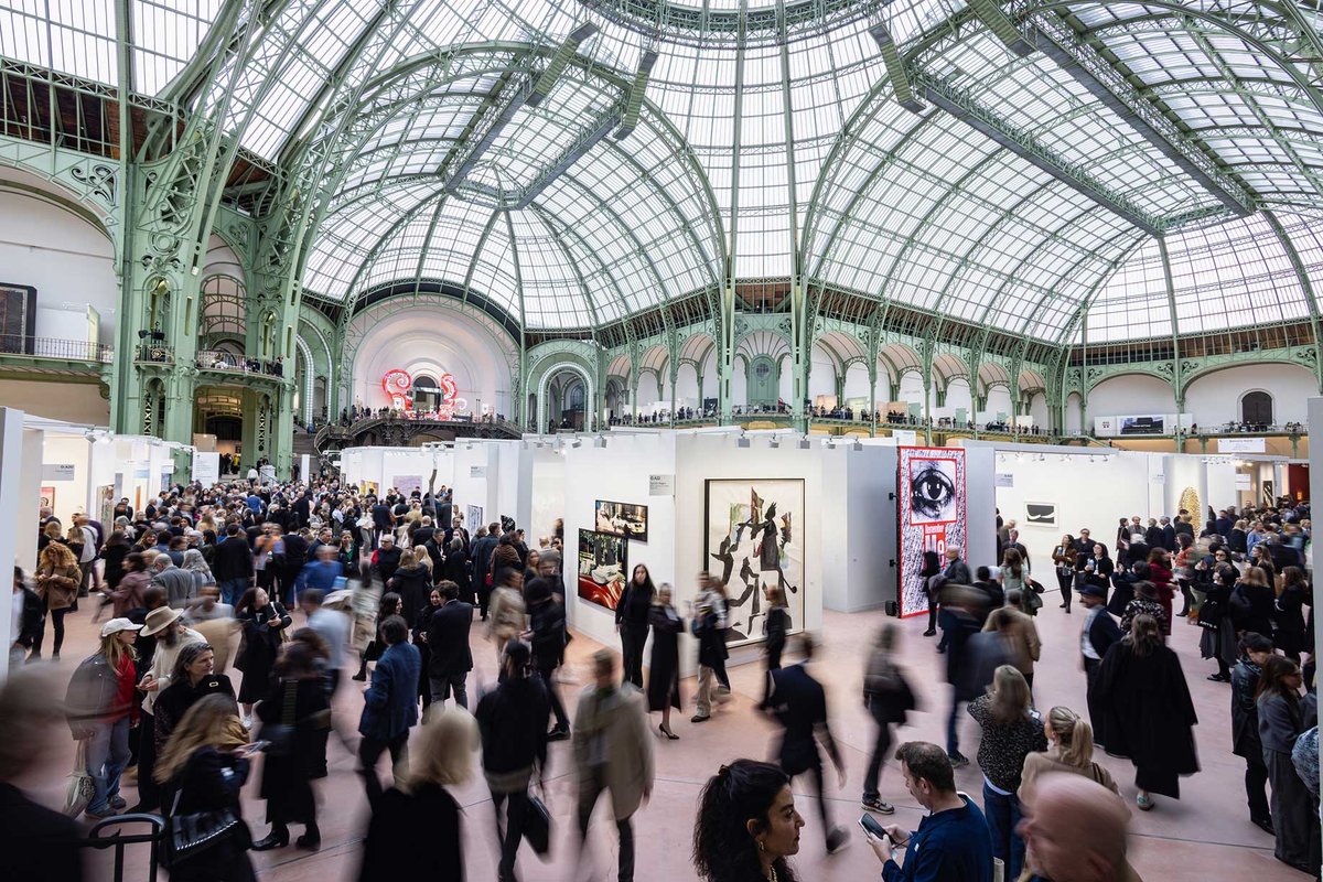 Art Basel Paris, held in the glamorous Grand Palais, was a huge hit this year, with dealers posting numerous sales in the millions Photo: Sara Barth; © Art Basel