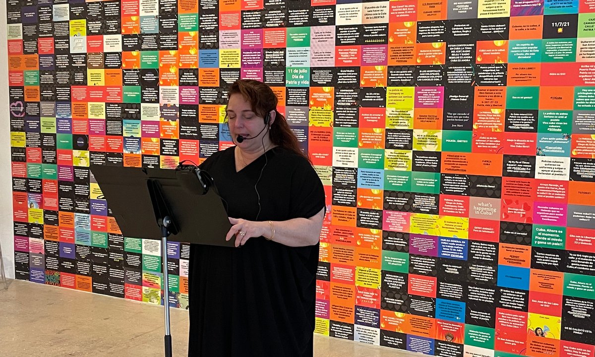 Tania Bruguera pays tribute to political prisoners in Miami performance