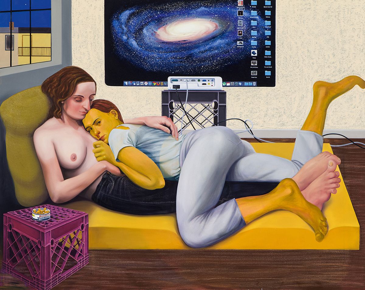 Intermingling the contemporary and the art historical: Nicole Eisenman’s Morning Studio (2016). The artist is showing around 100 works from 1992 to today, from paintings and drawings to large-scale installations
Courtesy the artist and Anton Kern Gallery, New York