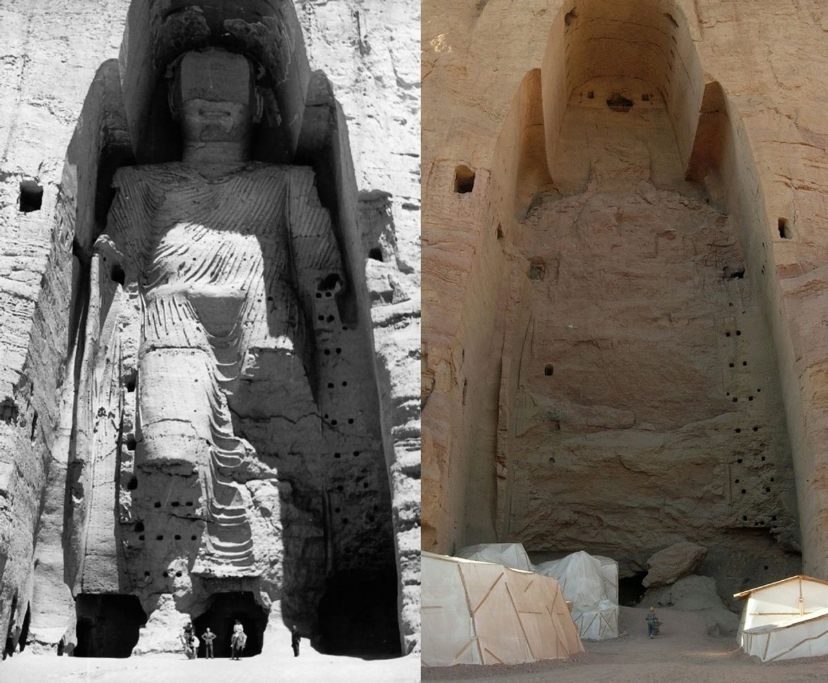 The Buddhas of Bamiyan in Afghanistan were destroyed by the Taliban 20 years ago 