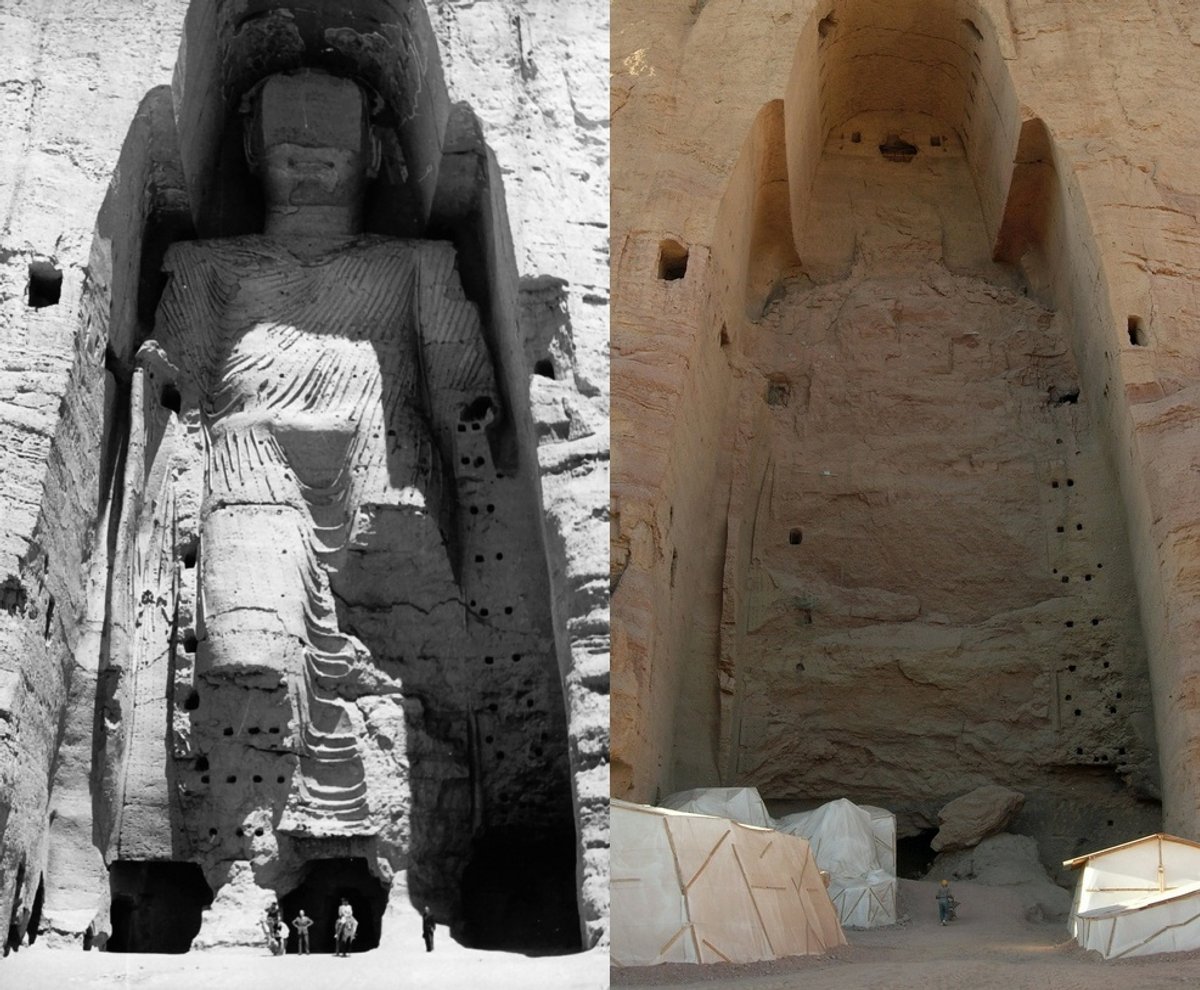 The Buddhas of Bamiyan in Afghanistan were destroyed by the Taliban 20 years ago