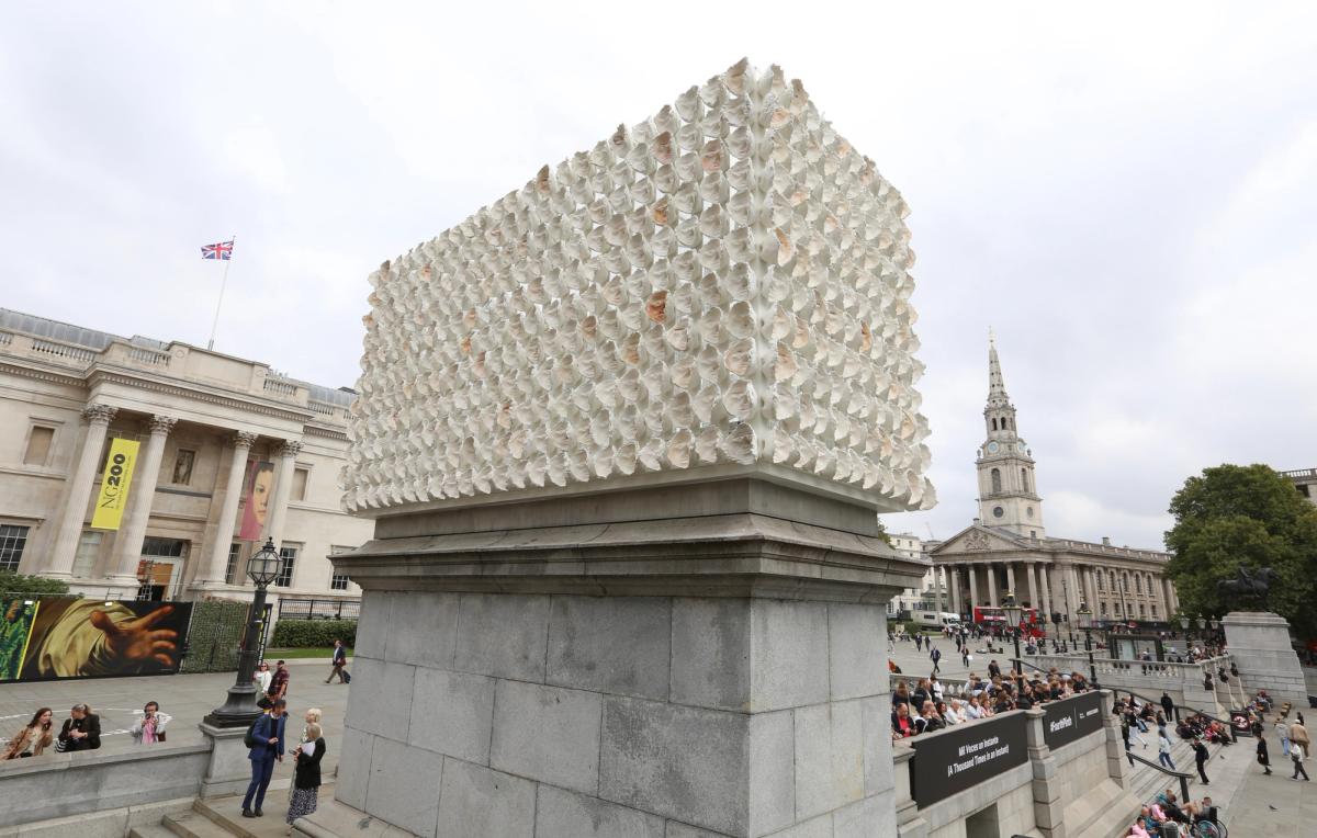 Margolles describes the sculpture as "a display of resilience and humanity from the trans plus/non-binary community"

© James O Jenkins