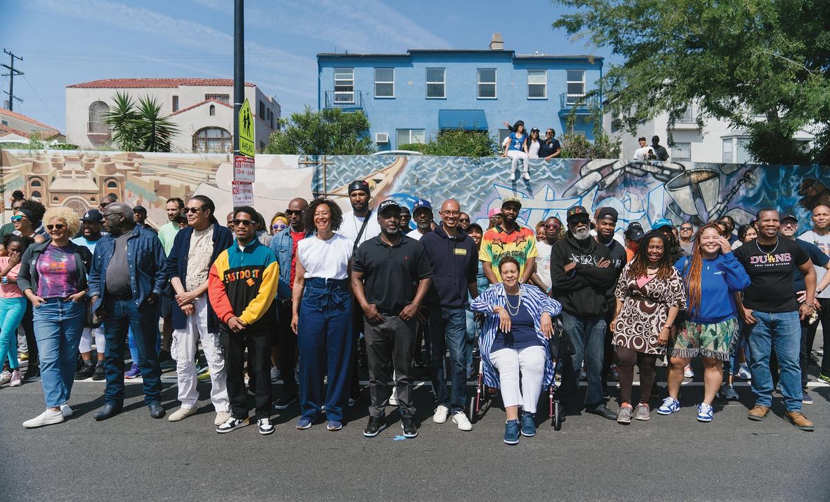 Community effort: Destination Crenshaw, spanning 1.3 miles between the Leimert Park and Hyde Park Metro stops, has galvanised the South Central neighbourhood Courtesy of Destination Crenshaw