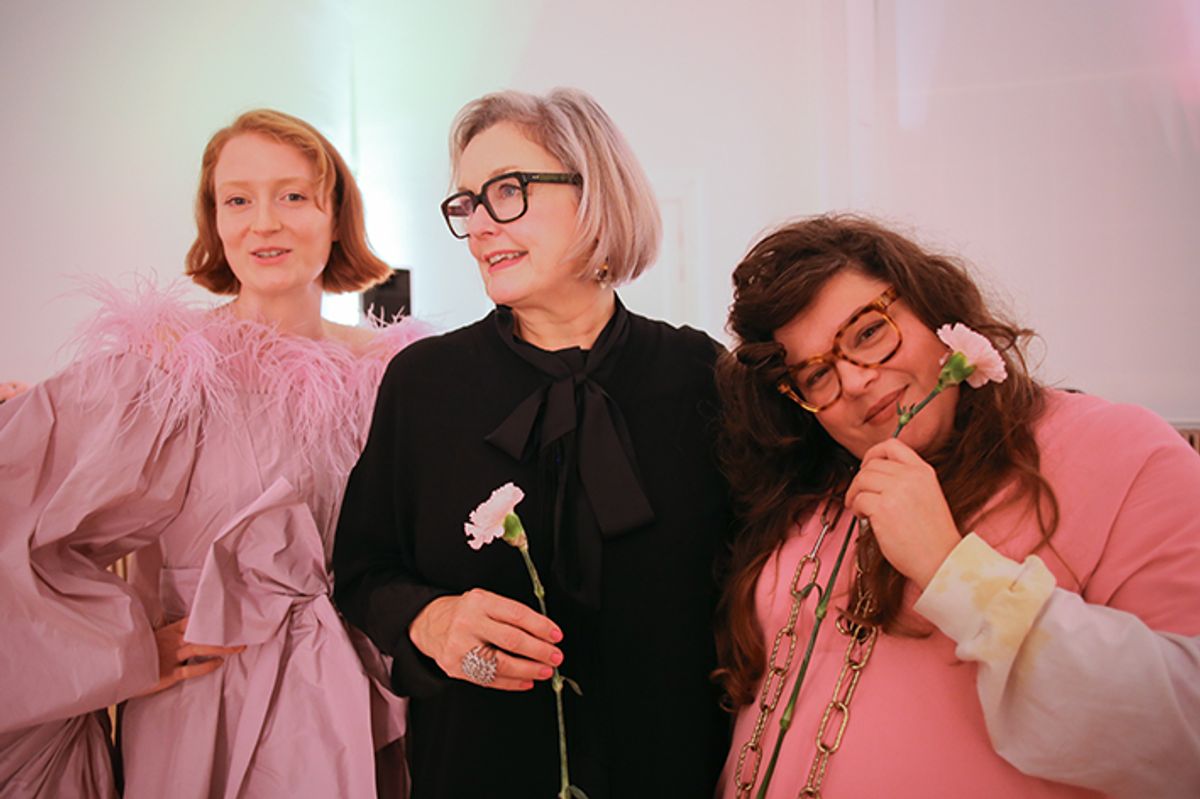 Actor Molly Moody, CAS director Caroline Douglas and Tai Shani © Eddie Otchere. Courtesy of the Contemporary Art Society