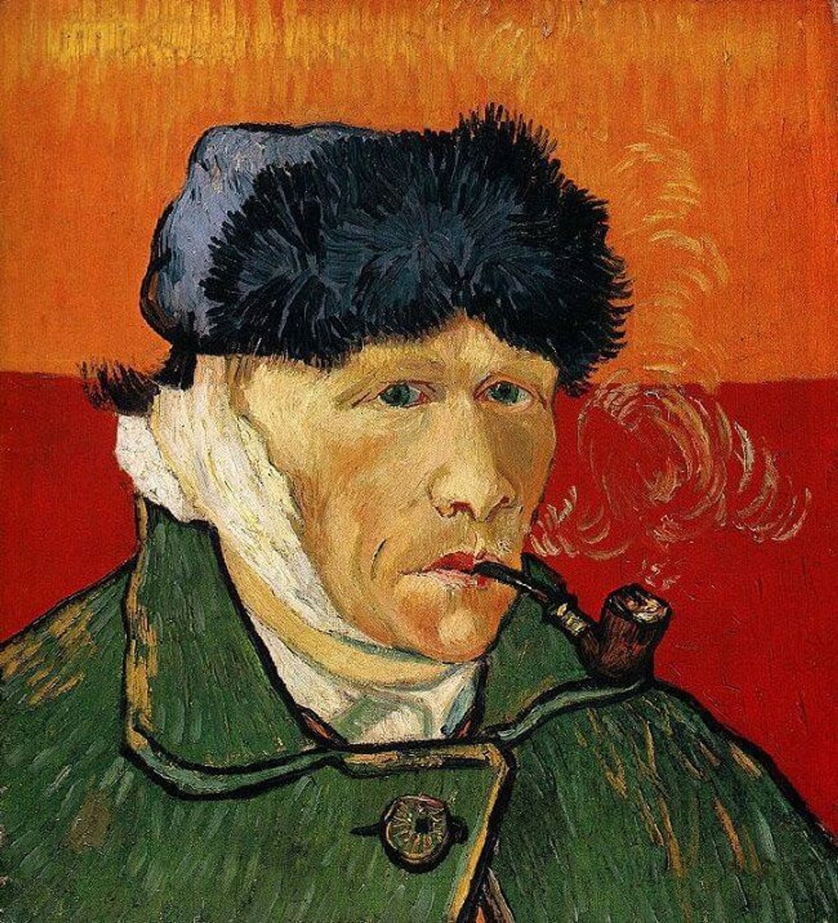 Van Gogh’s Self-portrait with bandaged Ear and Pipe (January 1889)
Private Collection