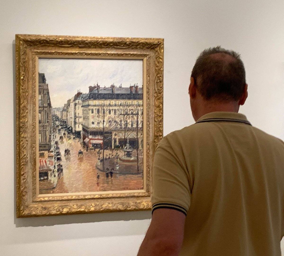 Camille Pissarro's Rue Saint-Honoré, dans l'après-midi. Effet de pluie (1897), at the Museo Nacional Thyssen-Bornemisza in Madrid, has been the subject of a Nazi-loot restitution claim in California for decades Photo © The Art Newspaper