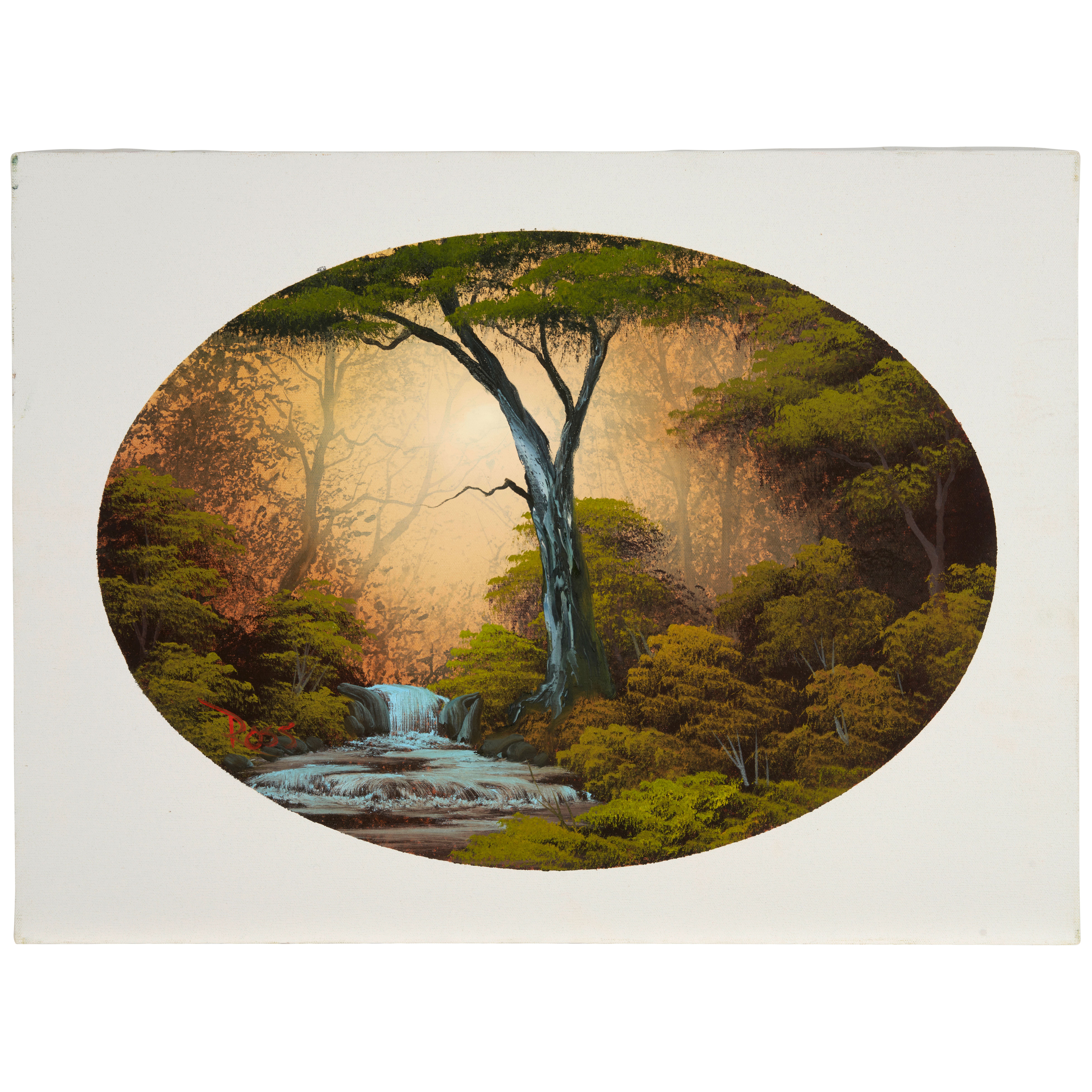 Bob Ross's Babbling Brook (1993) Courtesy Bonhams