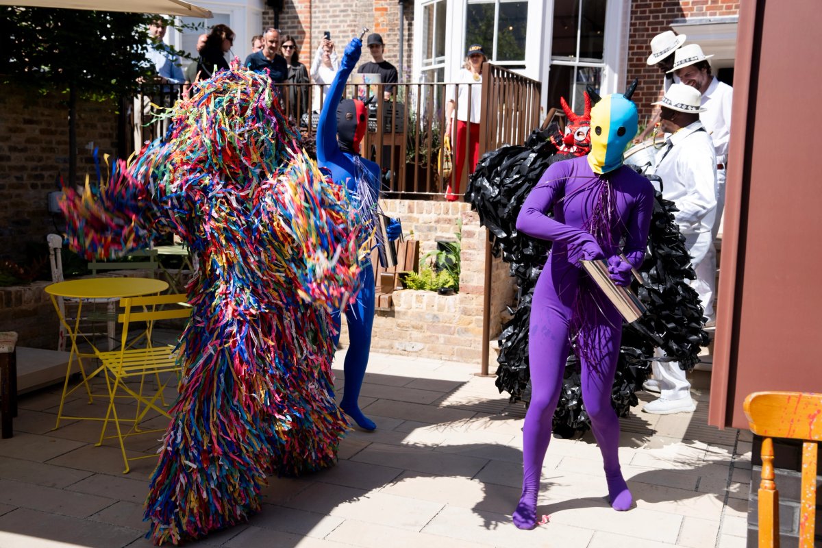 A performance at the launch of the Sarabande Foundation’s space in Tottenham on 2 July
© Sarabande Foundation